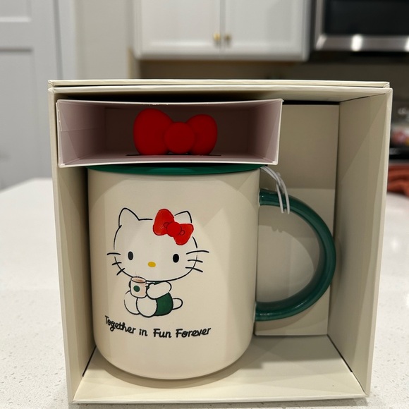 Starbucks Hello Kitty Mug with Red and Green Accents - Picture 1 of 4